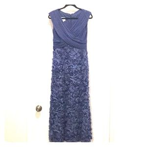 Beautiful, long formal dress - grayish blue color